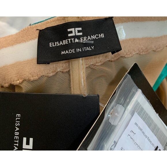 Elizabetta Franchi Metallic Blue Strapless Mini Dress EU 42 US 6 S Club 7030 - Picture 13 of 14